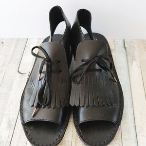 clarks lace up sandals